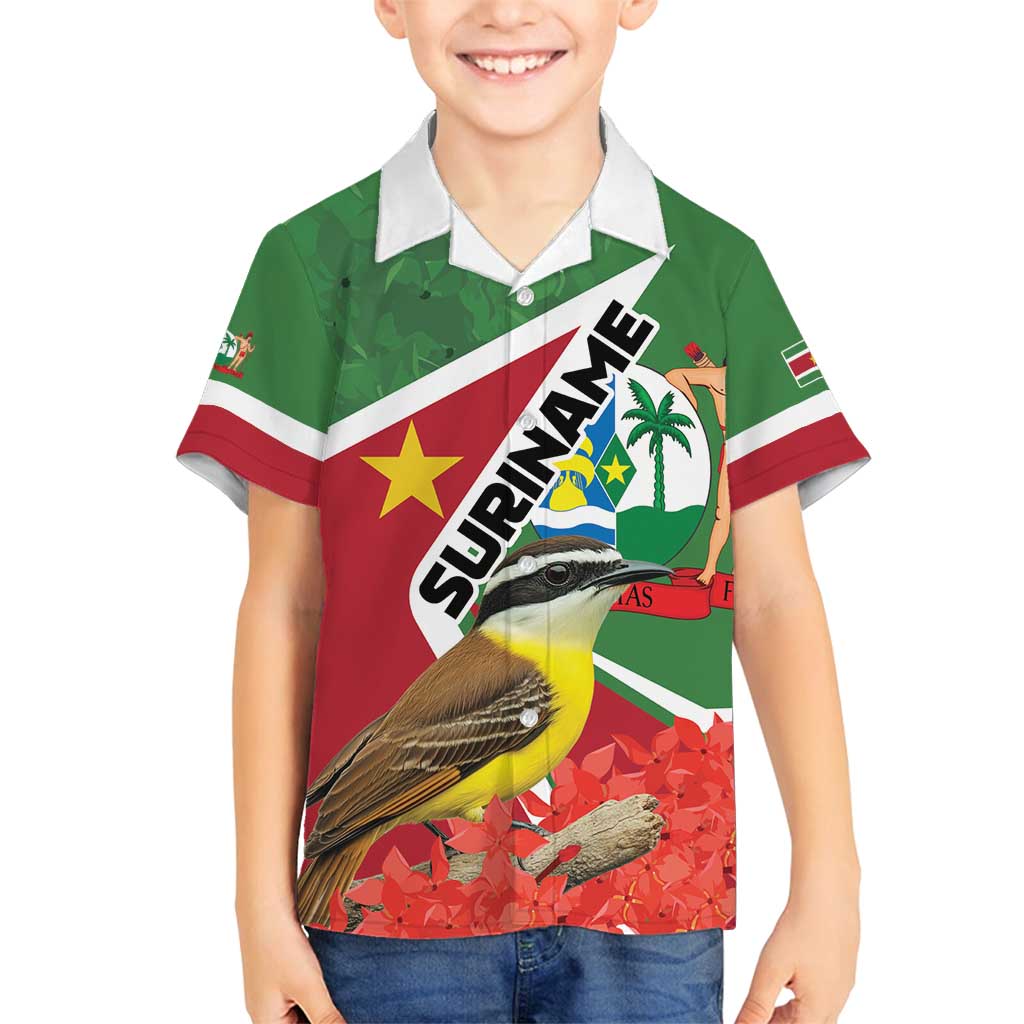 Personalized Suriname Family Matching Tank Maxi Dress and Hawaiian Shirt Gerechtigheid Vroomheid Vertrouwen - Wonder Print Shop