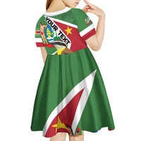 Personalized Suriname Kid Short Sleeve Dress Gerechtigheid Vroomheid Vertrouwen - Wonder Print Shop