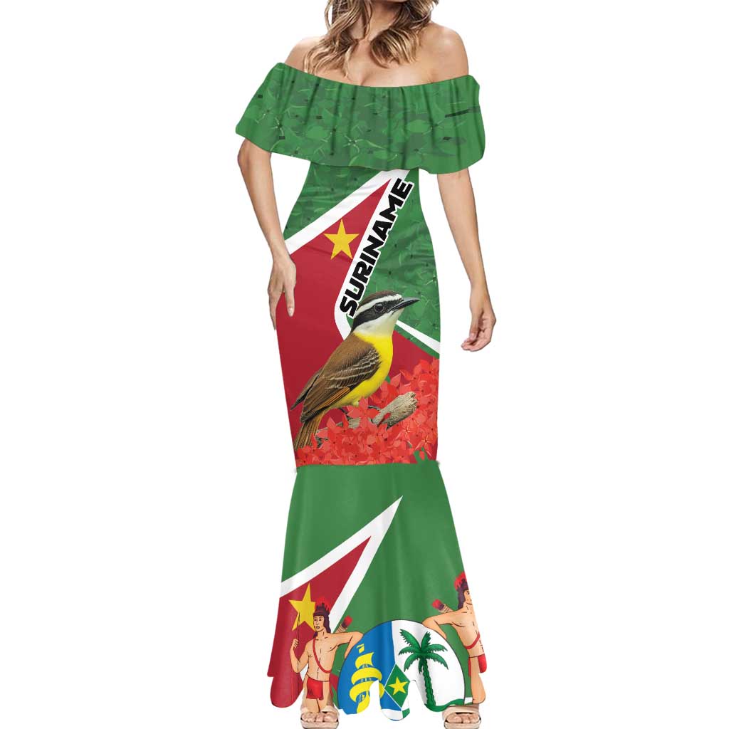 Personalized Suriname Mermaid Dress Gerechtigheid Vroomheid Vertrouwen - Wonder Print Shop