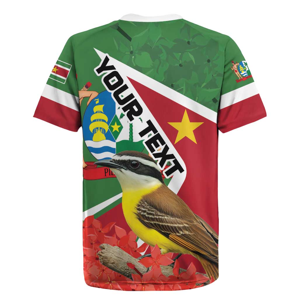 Personalized Suriname Rugby Jersey Gerechtigheid Vroomheid Vertrouwen - Wonder Print Shop