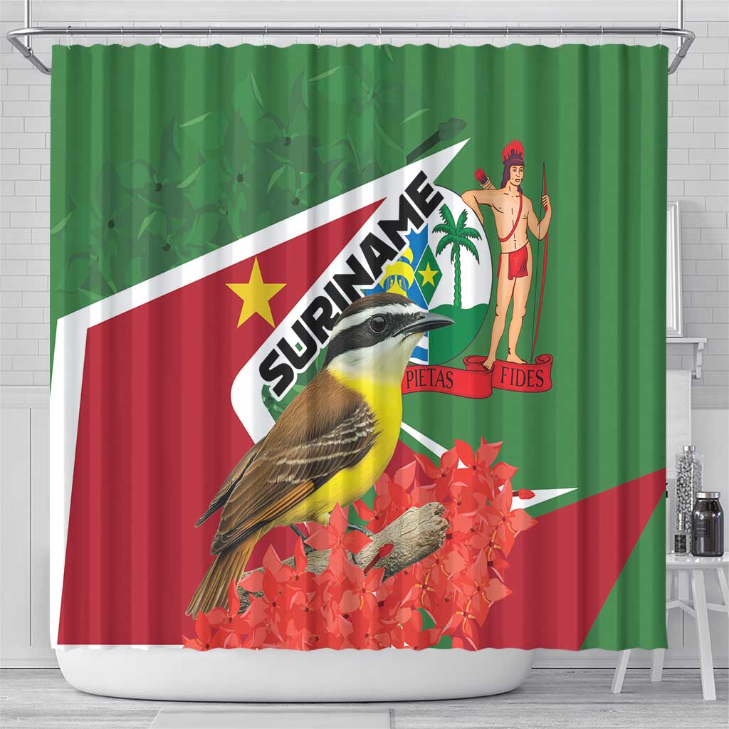 Suriname Shower Curtain Gerechtigheid Vroomheid Vertrouwen