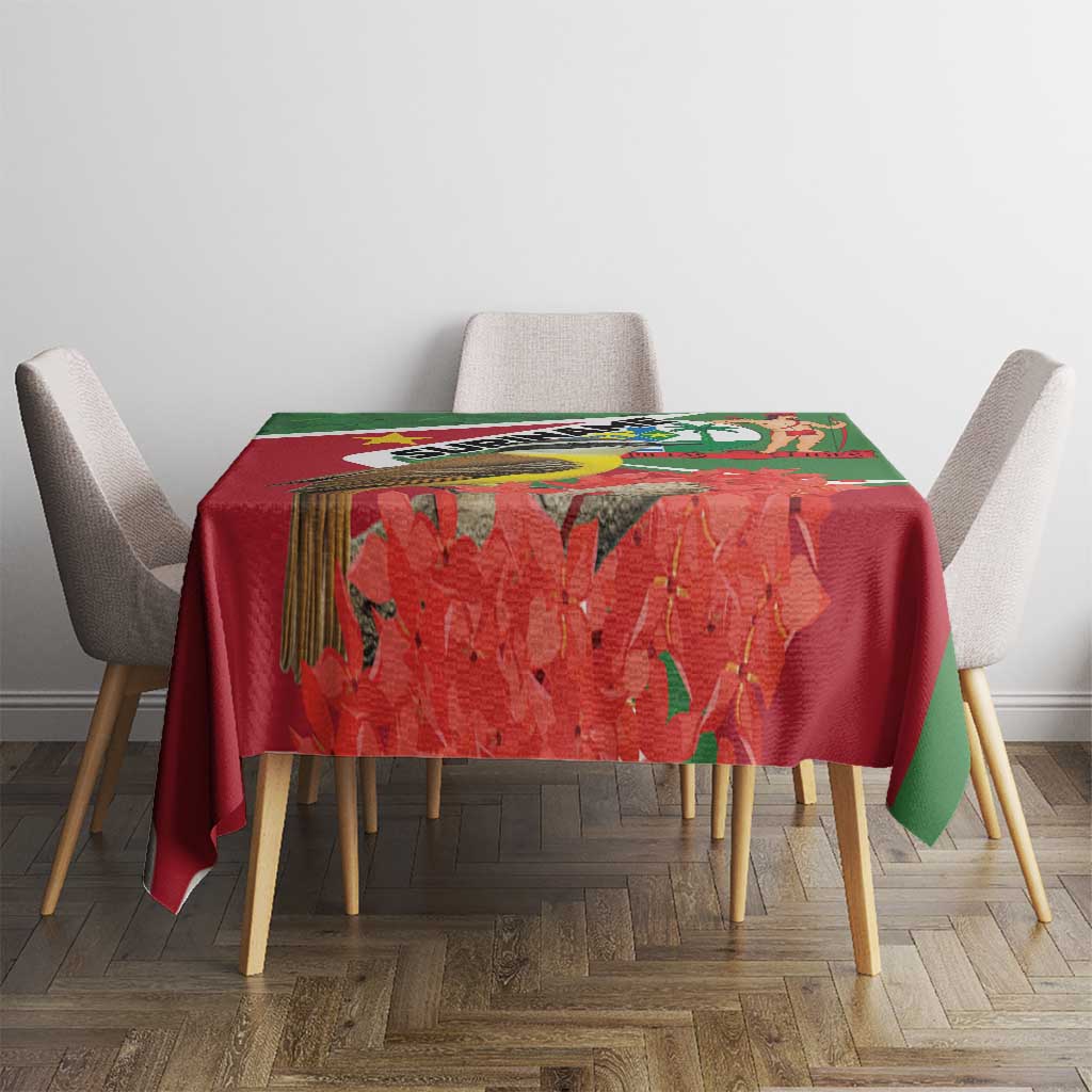 Suriname Tablecloth Gerechtigheid Vroomheid Vertrouwen - Wonder Print Shop