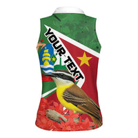 Personalized Suriname Women Sleeveless Polo Shirt Gerechtigheid Vroomheid Vertrouwen - Wonder Print Shop