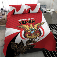 Republic of Yemen Bedding Set Yamaniyyatu Coat of Arms - Wonder Print Shop