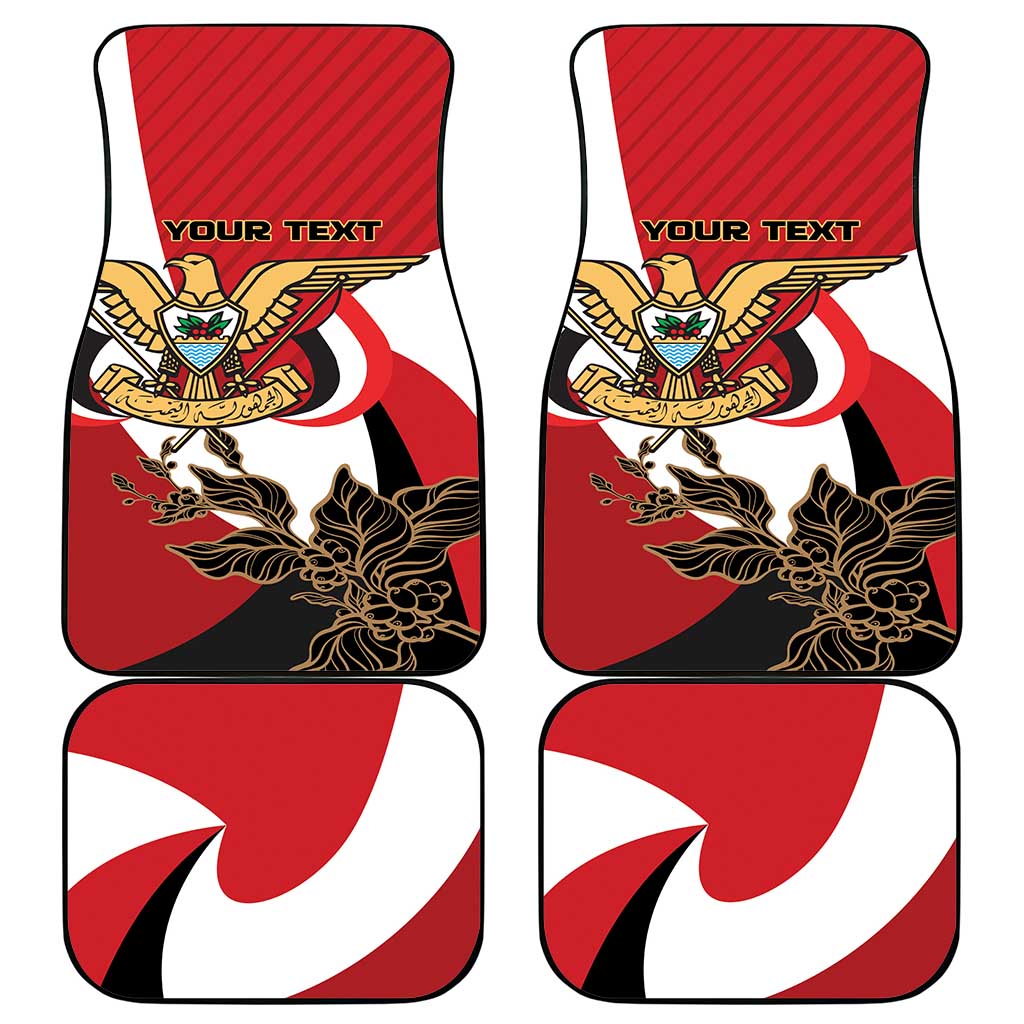 Republic of Yemen Car Mats Yamaniyyatu Coat of Arms - Wonder Print Shop