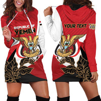 Personalized Republic of Yemen Hoodie Dress Yamaniyyatu Coat of Arms - Wonder Print Shop