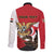 Personalized Republic of Yemen Long Sleeve Button Shirt Yamaniyyatu Coat of Arms - Wonder Print Shop