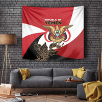 Republic of Yemen Tapestry Yamaniyyatu Coat of Arms - Wonder Print Shop