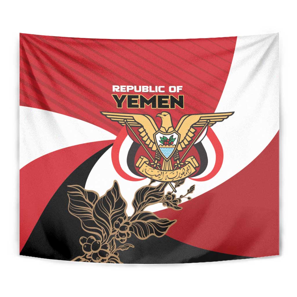 Republic of Yemen Tapestry Yamaniyyatu Coat of Arms - Wonder Print Shop