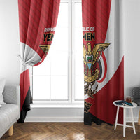 Republic of Yemen Window Curtain Yamaniyyatu Coat of Arms - Wonder Print Shop