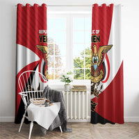 Republic of Yemen Window Curtain Yamaniyyatu Coat of Arms - Wonder Print Shop