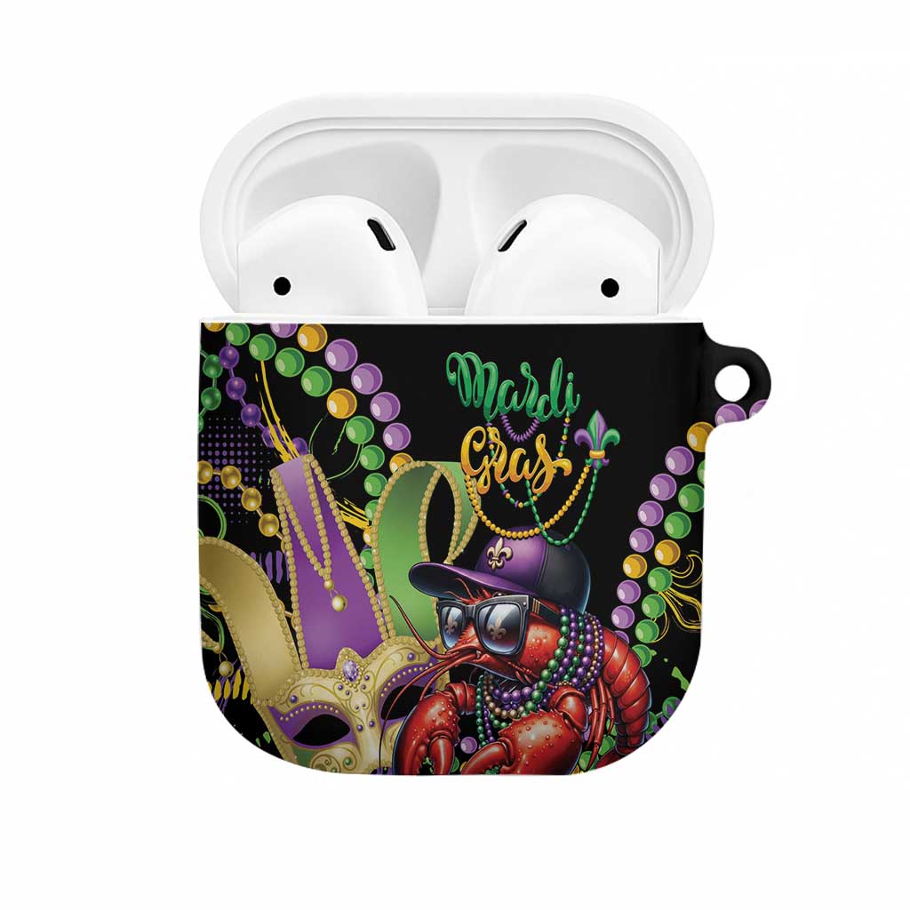 Mardi Gras Funny Shrimp AirPods Case Fleur De Lis Special Version - Wonder Print Shop