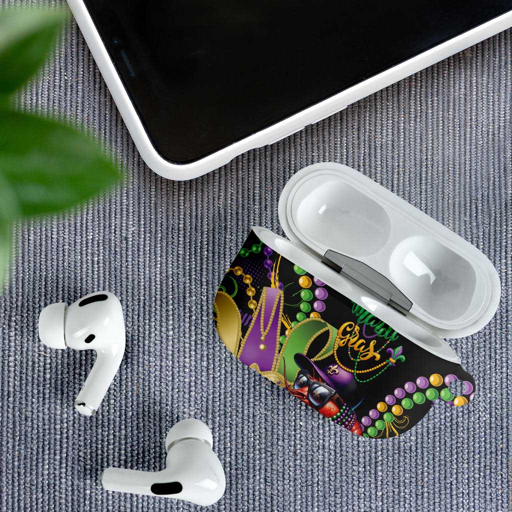 Mardi Gras Funny Shrimp AirPods Case Fleur De Lis Special Version - Wonder Print Shop