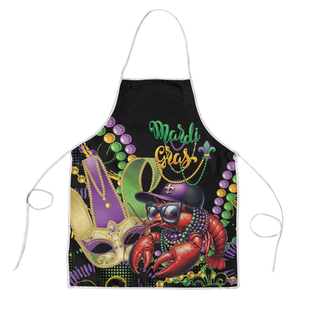 Mardi Gras Funny Shrimp Apron Fleur De Lis Special Version - Wonder Print Shop