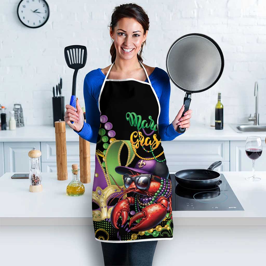 Mardi Gras Funny Shrimp Apron Fleur De Lis Special Version - Wonder Print Shop