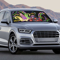 Mardi Gras Funny Shrimp Auto Sun Shade Fleur De Lis Special Version - Wonder Print Shop