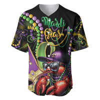 Personalized Mardi Gras Funny Shrimp Baseball Jersey Fleur De Lis Special Version - Wonder Print Shop