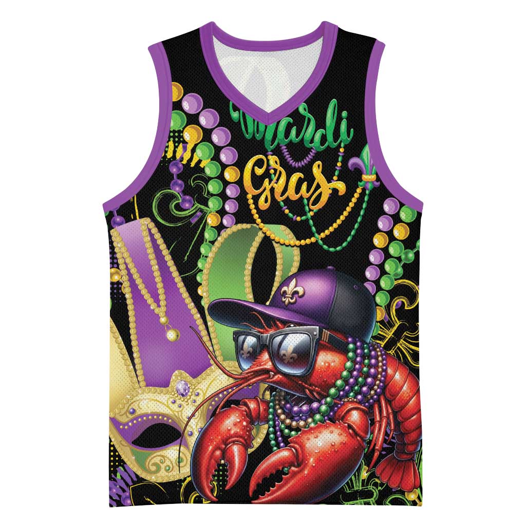Personalized Mardi Gras Funny Shrimp Basketball Jersey Fleur De Lis Special Version - Wonder Print Shop