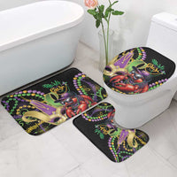 Mardi Gras Funny Shrimp Bathroom Set Fleur De Lis Special Version - Wonder Print Shop