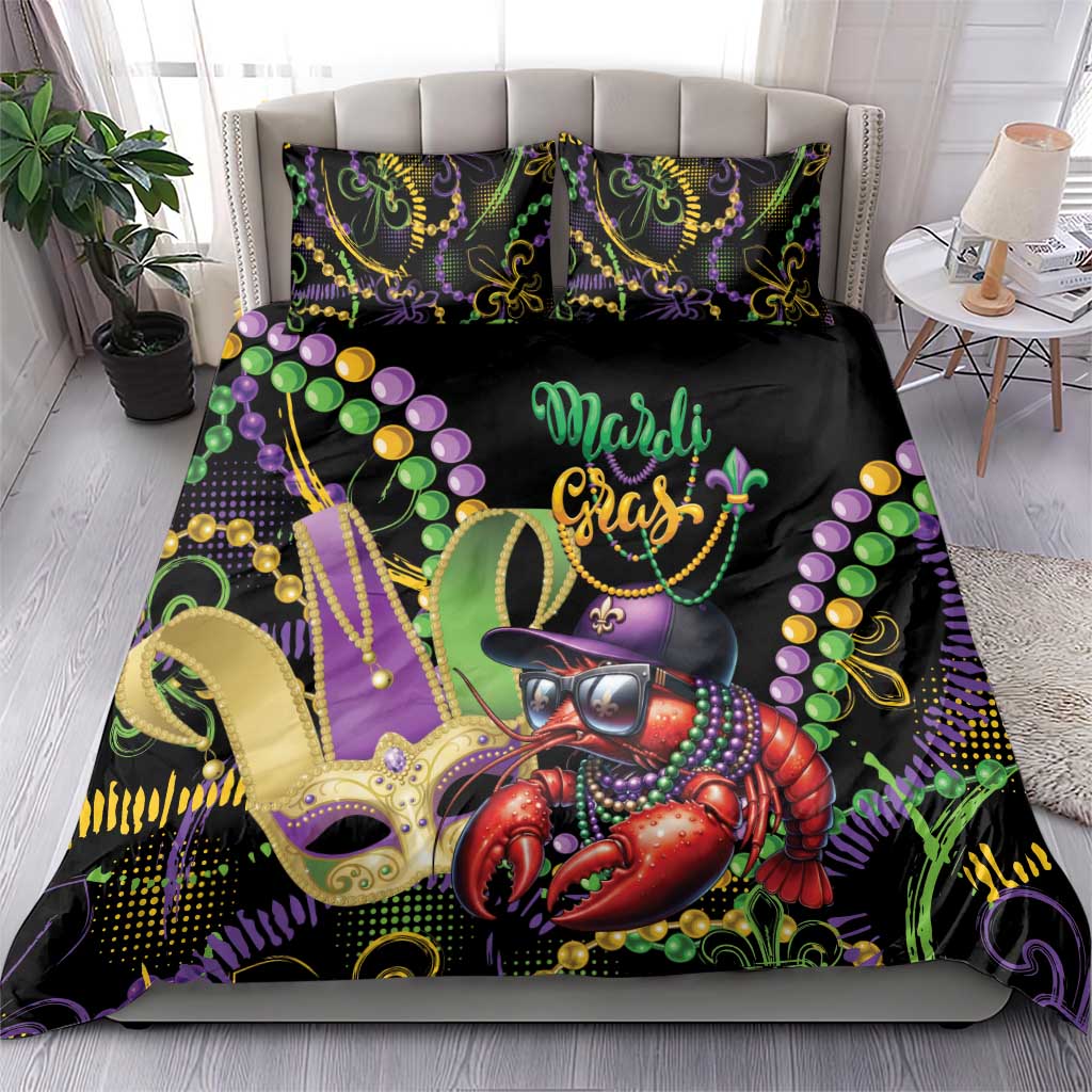 Mardi Gras Funny Shrimp Bedding Set Fleur De Lis Special Version - Wonder Print Shop