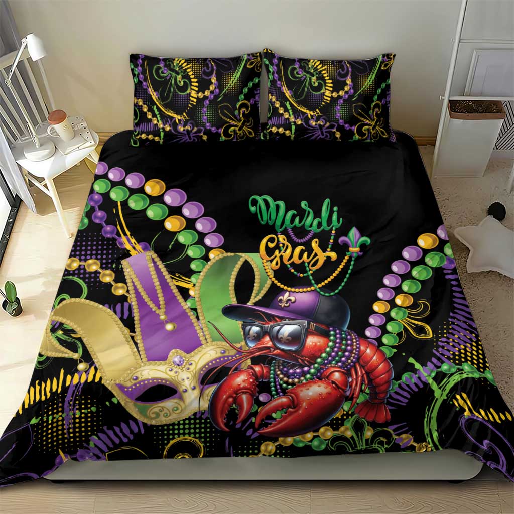Mardi Gras Funny Shrimp Bedding Set Fleur De Lis Special Version - Wonder Print Shop
