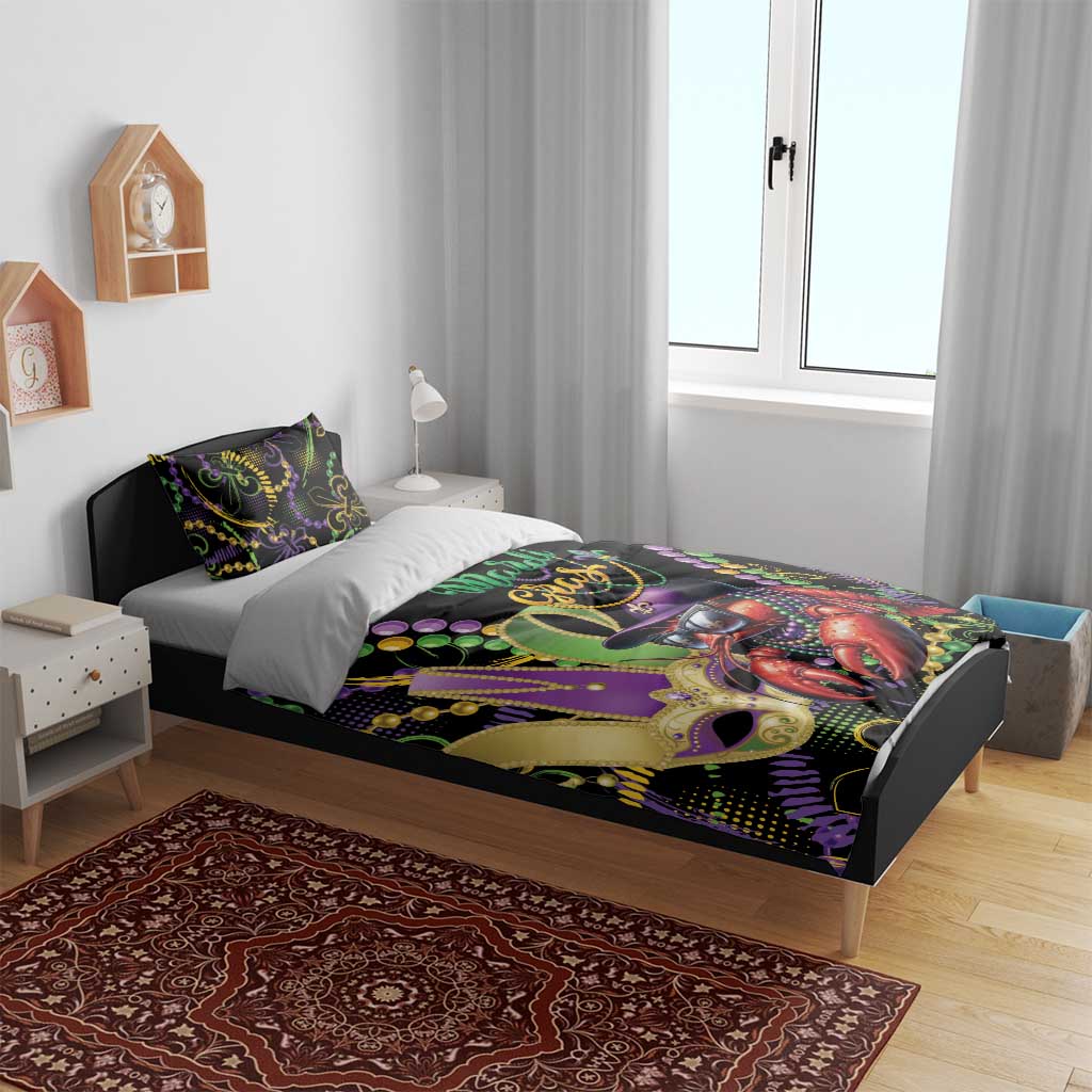 Mardi Gras Funny Shrimp Bedding Set Fleur De Lis Special Version - Wonder Print Shop