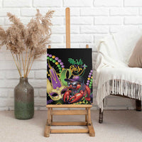 Mardi Gras Funny Shrimp Canvas Wall Art Fleur De Lis Special Version - Wonder Print Shop