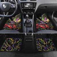 Personalized Mardi Gras Funny Shrimp Car Mats Fleur De Lis Special Version - Wonder Print Shop