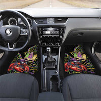 Personalized Mardi Gras Funny Shrimp Car Mats Fleur De Lis Special Version - Wonder Print Shop