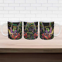 Personalized Mardi Gras Funny Shrimp Ceramic Mug Fleur De Lis Special Version - Wonder Print Shop