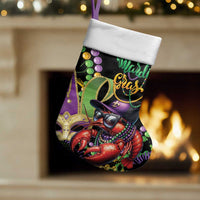 Mardi Gras Funny Shrimp Christmas Stocking Fleur De Lis Special Version - Wonder Print Shop