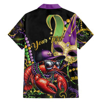 Personalized Mardi Gras Funny Shrimp Family Matching Long Sleeve Bodycon Dress and Hawaiian Shirt Fleur De Lis Special Version - Wonder Print Shop