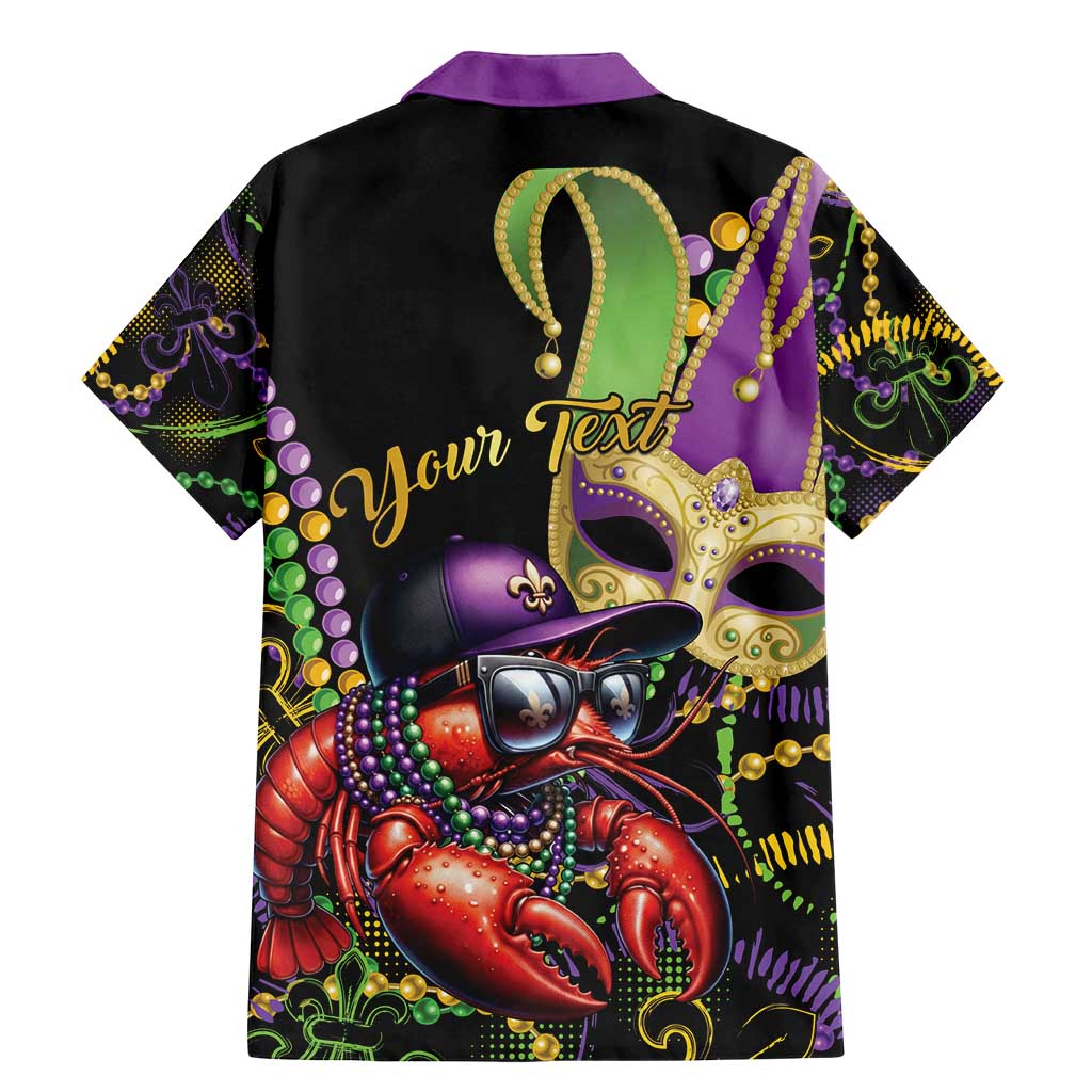 Personalized Mardi Gras Funny Shrimp Family Matching Mermaid Dress and Hawaiian Shirt Fleur De Lis Special Version - Wonder Print Shop