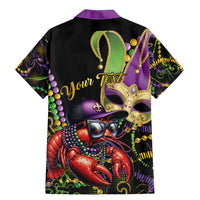 Personalized Mardi Gras Funny Shrimp Family Matching Mermaid Dress and Hawaiian Shirt Fleur De Lis Special Version - Wonder Print Shop
