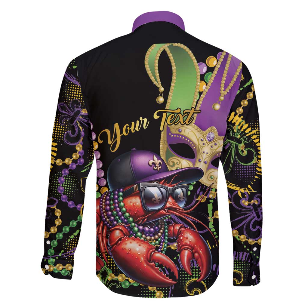 Personalized Mardi Gras Funny Shrimp Family Matching Mermaid Dress and Hawaiian Shirt Fleur De Lis Special Version - Wonder Print Shop