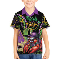Personalized Mardi Gras Funny Shrimp Family Matching Summer Maxi Dress and Hawaiian Shirt Fleur De Lis Special Version - Wonder Print Shop