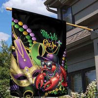 Mardi Gras Funny Shrimp Garden Flag Fleur De Lis Special Version - Wonder Print Shop