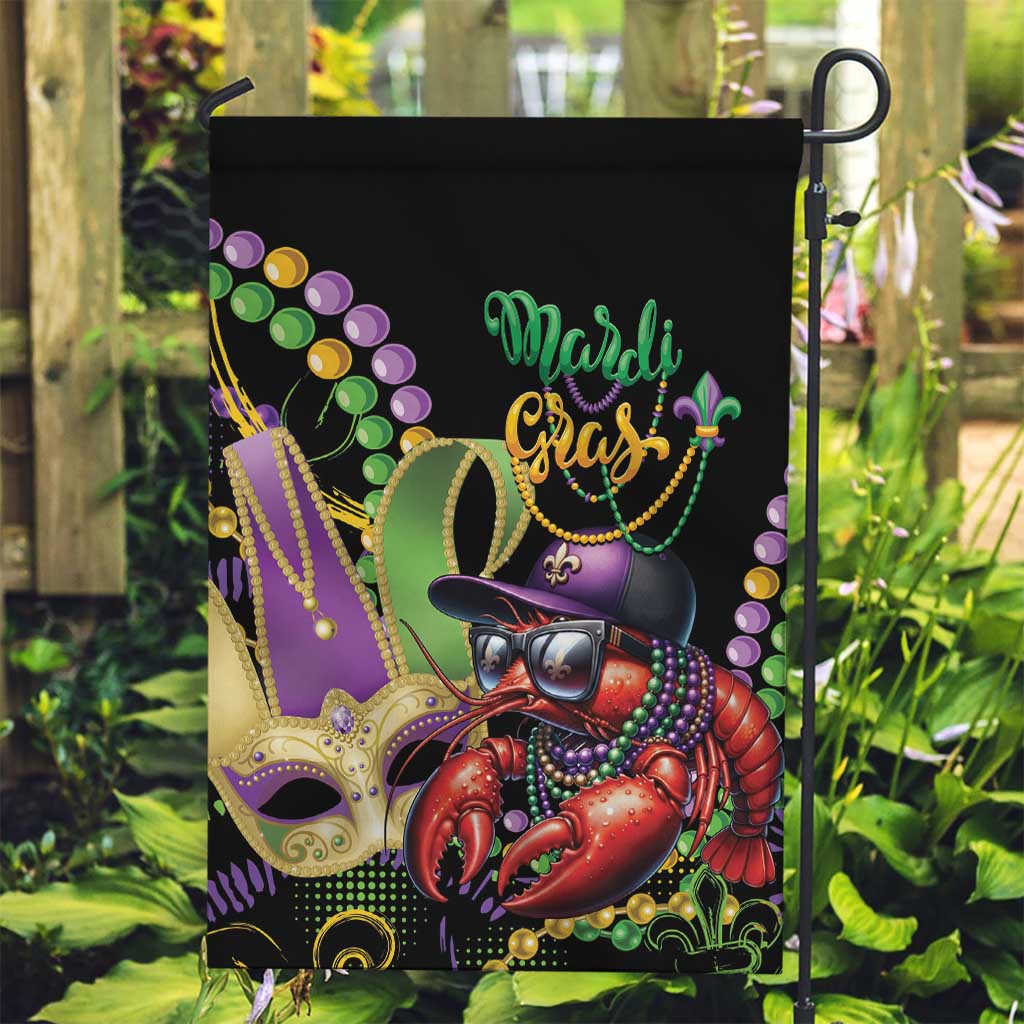 Mardi Gras Funny Shrimp Garden Flag Fleur De Lis Special Version - Wonder Print Shop