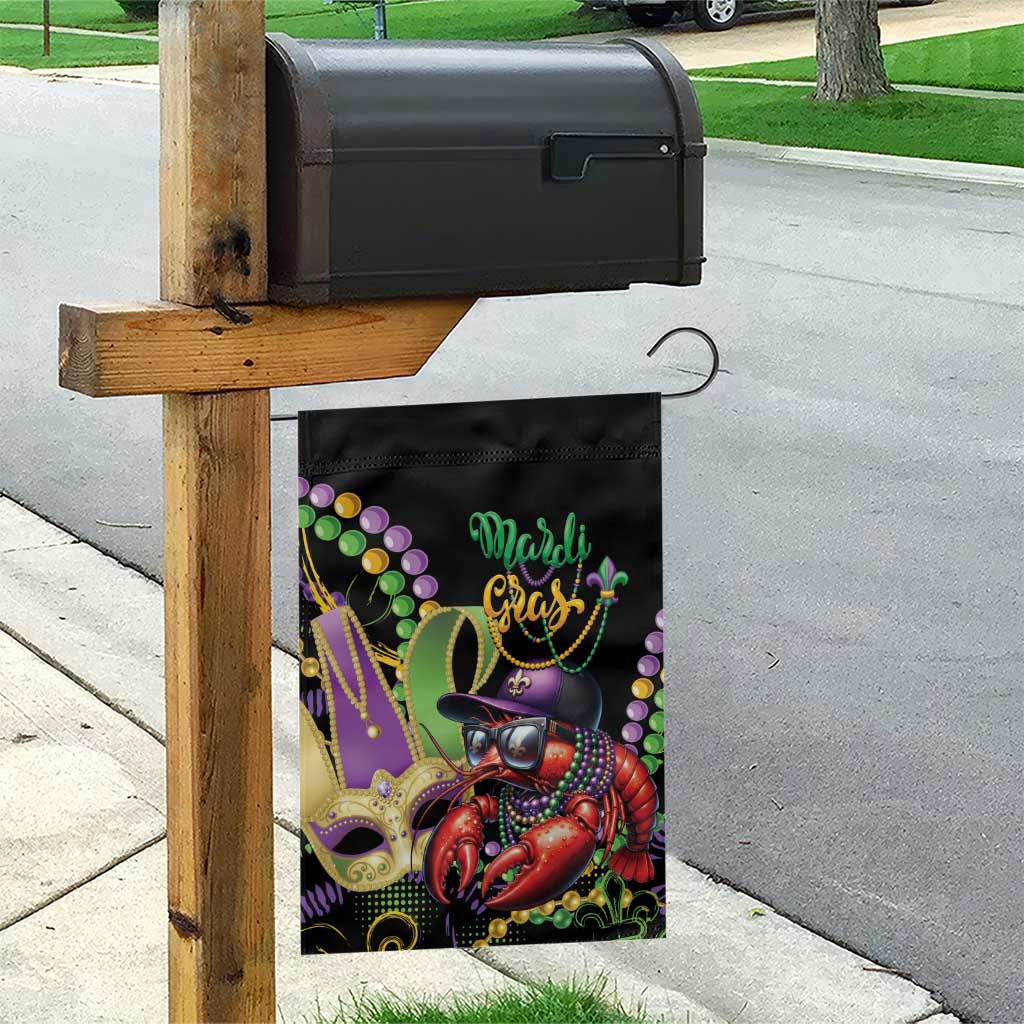 Mardi Gras Funny Shrimp Garden Flag Fleur De Lis Special Version - Wonder Print Shop