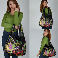 Mardi Gras Funny Shrimp Grocery Bag Fleur De Lis Special Version - Wonder Print Shop