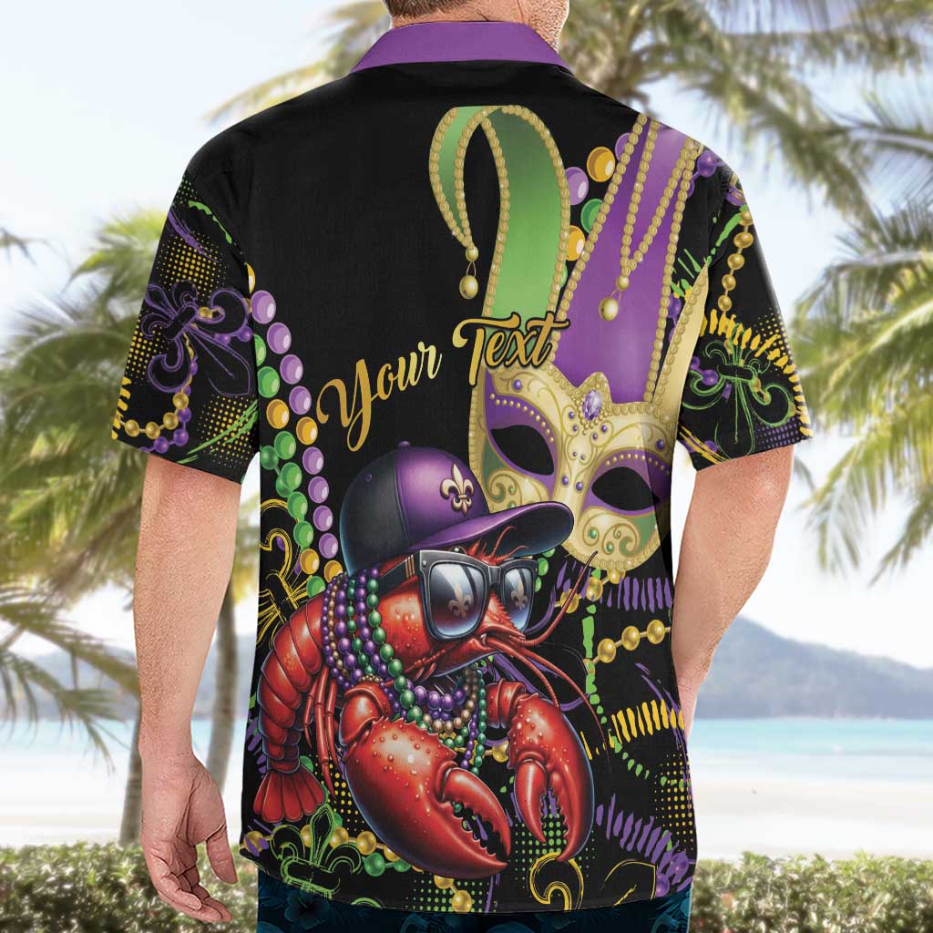 Personalized Mardi Gras Funny Shrimp Hawaiian Shirt Fleur De Lis Special Version - Wonder Print Shop