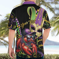 Personalized Mardi Gras Funny Shrimp Hawaiian Shirt Fleur De Lis Special Version - Wonder Print Shop