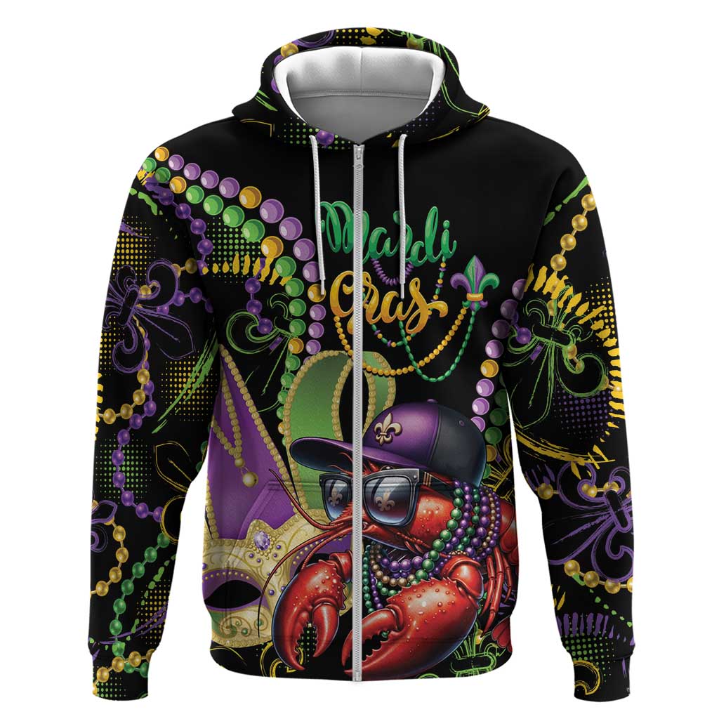 Personalized Mardi Gras Funny Shrimp Hoodie Fleur De Lis Special Version - Wonder Print Shop