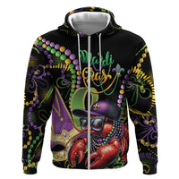 Personalized Mardi Gras Funny Shrimp Hoodie Fleur De Lis Special Version - Wonder Print Shop