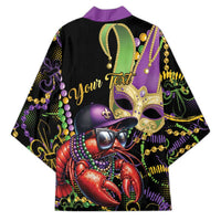 Personalized Mardi Gras Funny Shrimp Kimono Fleur De Lis Special Version - Wonder Print Shop