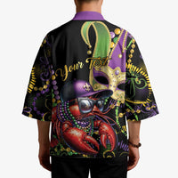 Personalized Mardi Gras Funny Shrimp Kimono Fleur De Lis Special Version - Wonder Print Shop