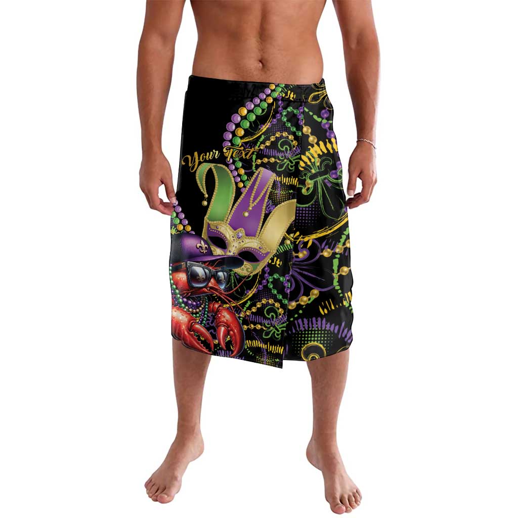 Personalized Mardi Gras Funny Shrimp Lavalava Fleur De Lis Special Version - Wonder Print Shop