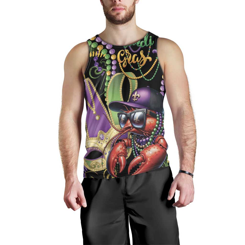 Personalized Mardi Gras Funny Shrimp Men Tank Top Fleur De Lis Special Version - Wonder Print Shop