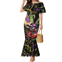 Personalized Mardi Gras Funny Shrimp Mermaid Dress Fleur De Lis Special Version - Wonder Print Shop