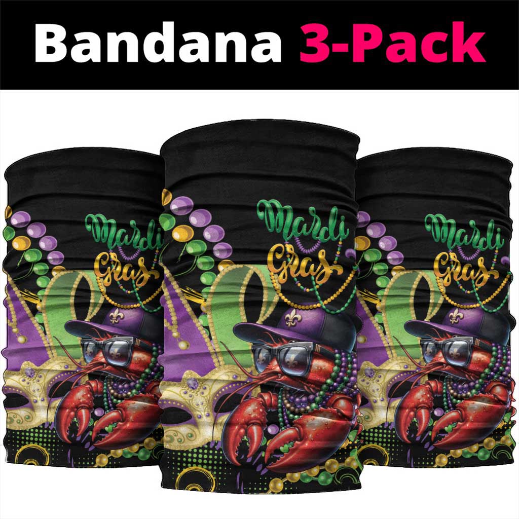 Mardi Gras Funny Shrimp Neck Gaiter Fleur De Lis Special Version - Wonder Print Shop